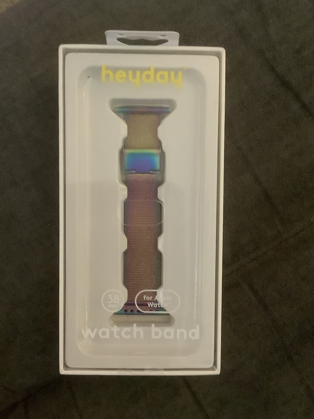 Heyday Rainbow Stainless Steel Magnetic Apple Watch Band - Iridescent 38 mm